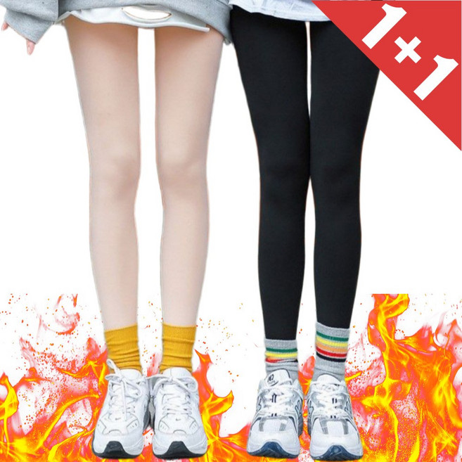 1+1 moyamoi 기모레깅스 스타킹 슬림핏 유발 무발