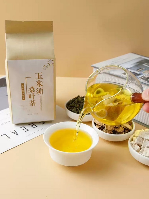 비만 혈압 혈중지질 혈당을 낮추는 옥수수수염 뽕잎차 건강관리 조합 당뇨병 환자를 위한 향차, 1개