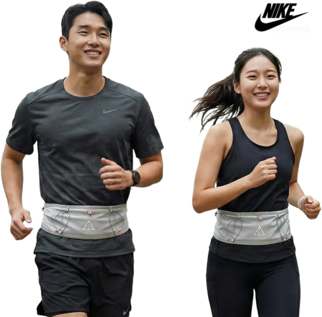 나이키 ACG GOAT 런벨트 러닝 스포츠 마라톤 플립 벨트 산책 달리기 헬스 등산 여행 야외 스마트폰 가방 힙색 허리색 백 러닝용품, 1개, 그레이
