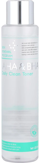 Mizon AHA 및 BHA 데일리 클린 토너 150ml(5.07fl oz) Mizon (미즈온), 1개 - 쿠팡