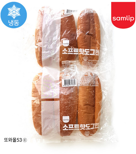 삼립 냉동 핫도그번 (냉동), 22개, 300g