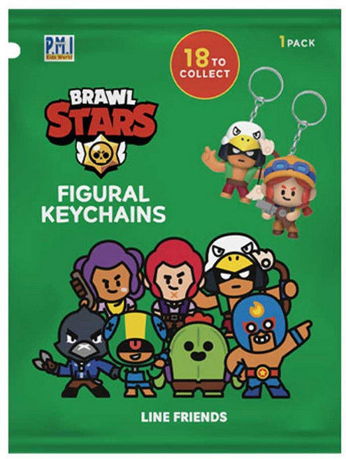 브롤스타즈 피규어 키체인 키링 가방고리, 1개