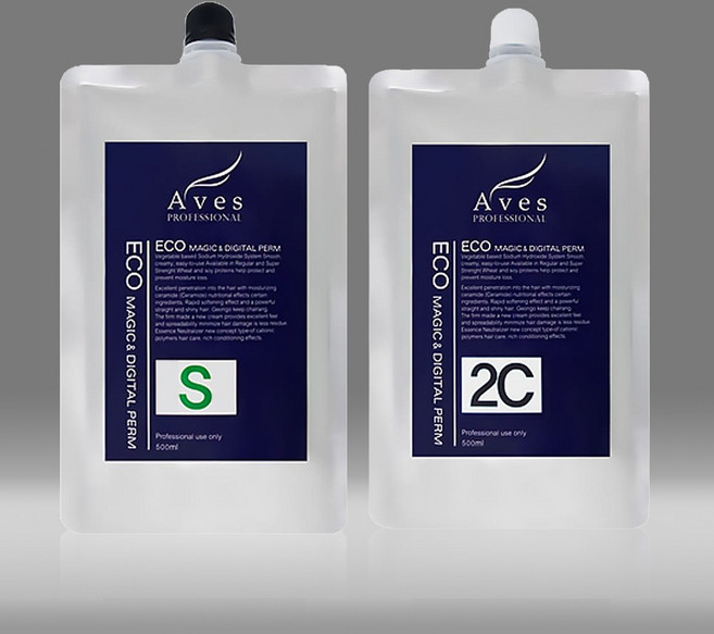 아베스 에코매직 디지털펌 손상모용 S 1제 + 2제 세트, 1개, 500ml