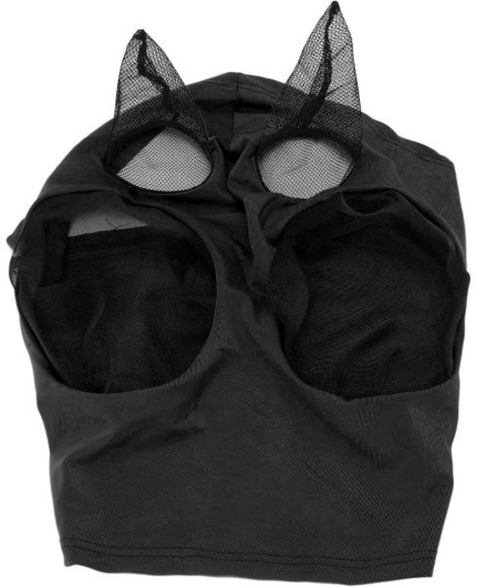 Gavgan Horse Fly Control Masks Breathable Comfortable Soft Kntted Fabrc Addtonal Fne Mesh Face Ma, Black