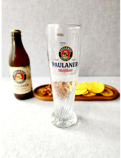 파울라너 맥주잔 330ml 수입맥주 호프잔 홈바 생맥주, 1개