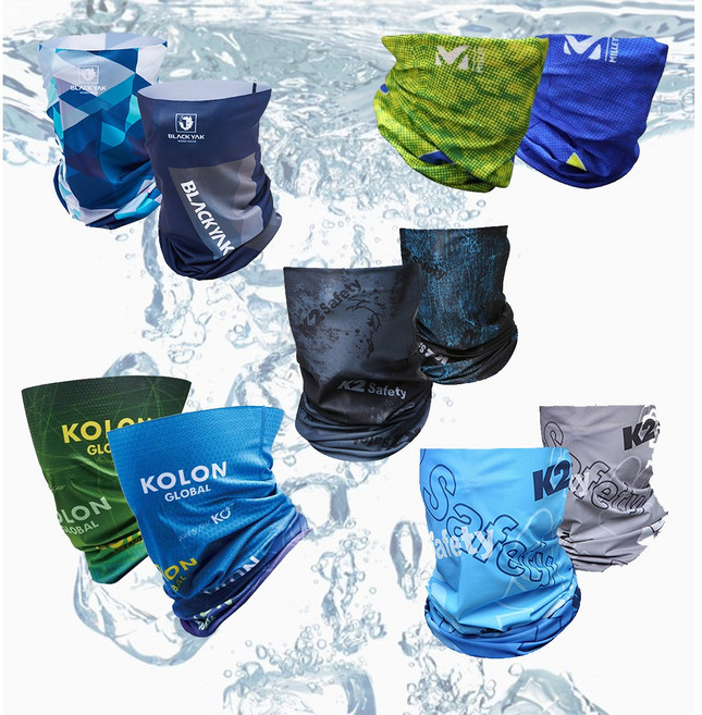 멀티스카프 자외선차단 쿨 스카프 여름 넥워머 K2 블랙야크 밀레 등 5종 택1, 네이비