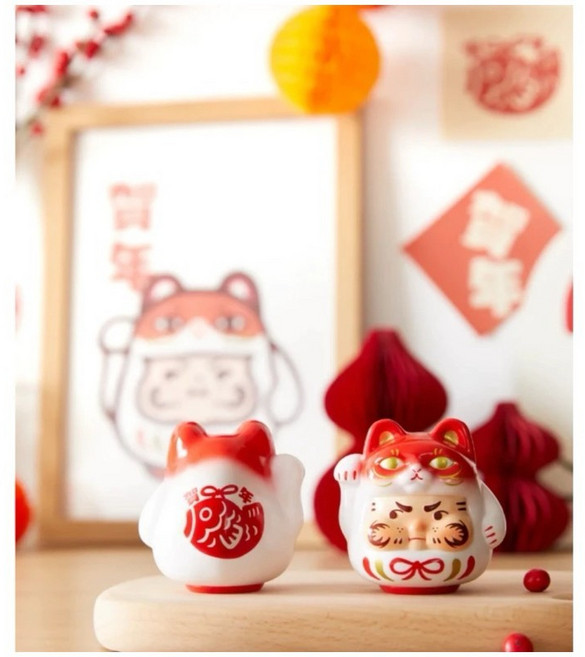 PP x MONSTER PP 達摩 幸運小貓達摩新春版 台南玩具展 玩具 公仔, 1個