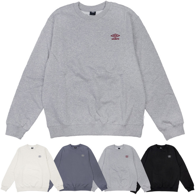 [백화점 정품] 엄브로 25FW 에센셜 스몰로고 맨투맨 티셔츠 4종 택1 + 스포츠양말