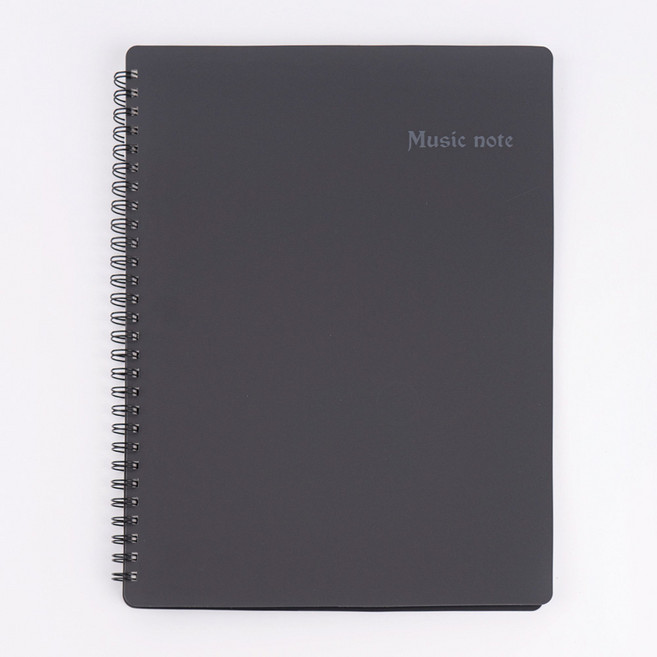 뮤직노트 B4 10~50매 조명에 반사되지 않는 악보화일 검정색, 50매