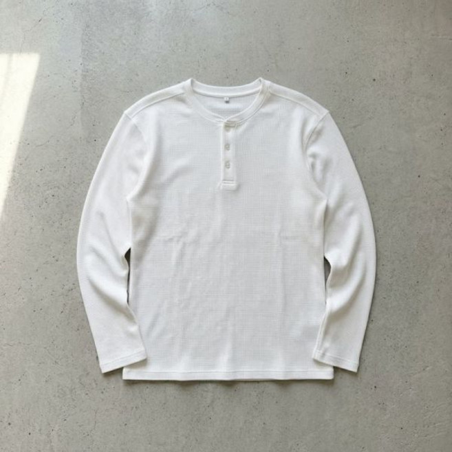 마인드브릿지 와플 헨리넥 데일리 티셔츠 - 3color MZTS6104