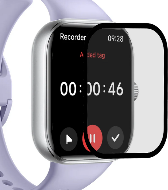 레드미 워치5 호환 고광택 액정 보호필름, 1개