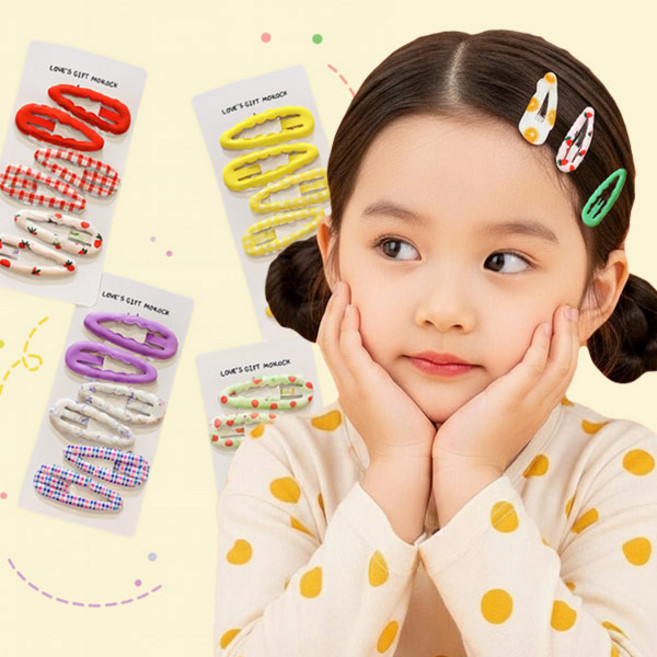 몽실이 큐티 포인트 똑딱핀 여아용 머리핀 헤어 악세사리 데일리 컬러풀 귀여운삔 선물