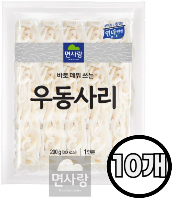 면사랑 (실온) 우동사리 200g, 10개