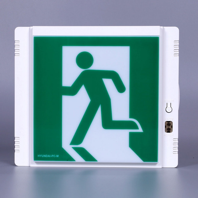 현대방재 피난구유도등 중형 벽부형 비상구유도등, 1개
