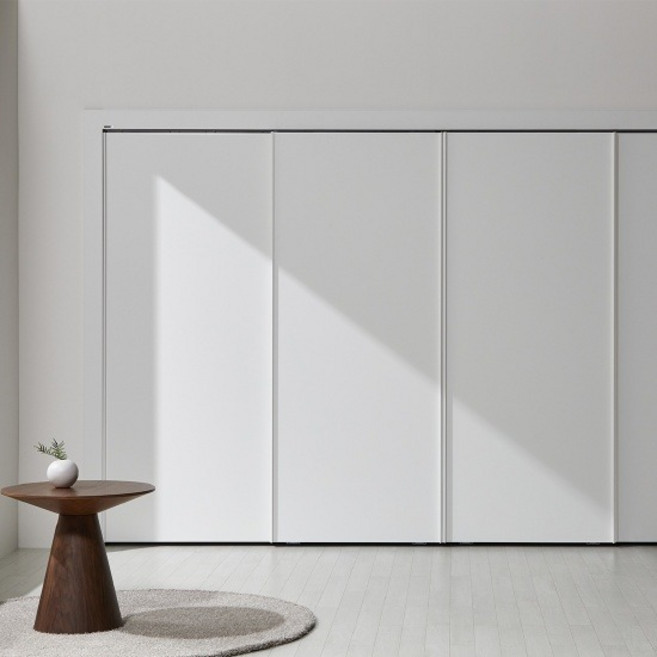 한샘몰pick 솔리에 밀로 마일드 댐핑 슬라이딩 붙박이장 15cm, 코튼그레이(B)