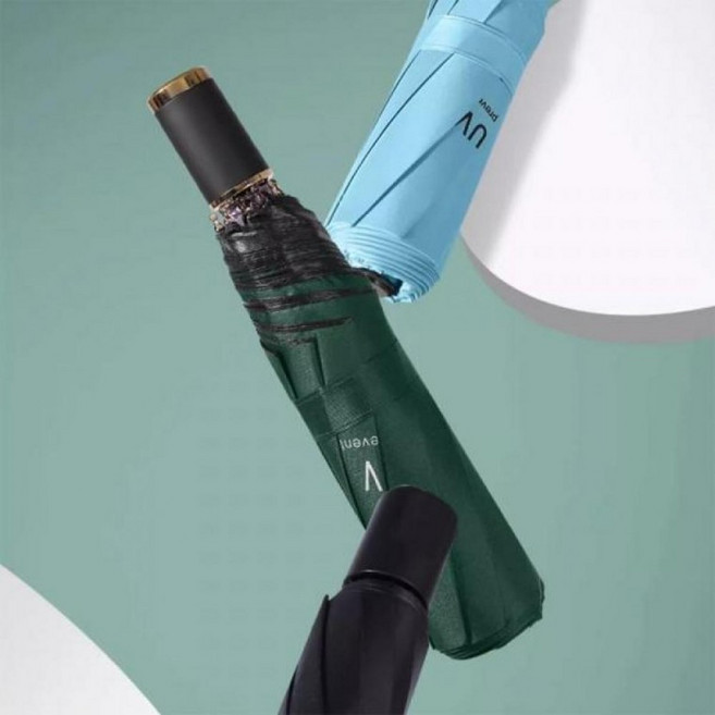 초경량 무지 우양산 UV 3단 자동 우산
