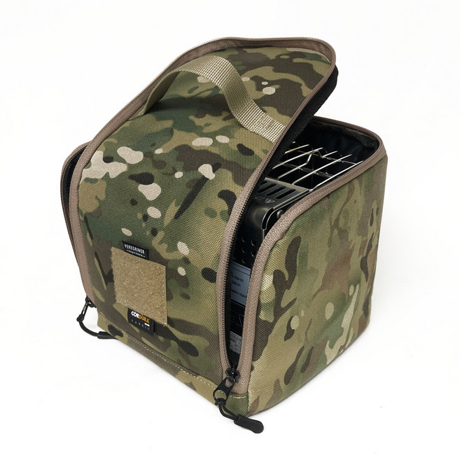 페레그리너 코베아 큐빅히터 전용 멀티캠 수납가방 코듀라원단, 코듀라원단 멀티캠색상, 1개