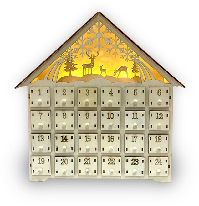 크리스마스 어드벤트 캘린더 카운트다운 기프트박스, 단품, 1개