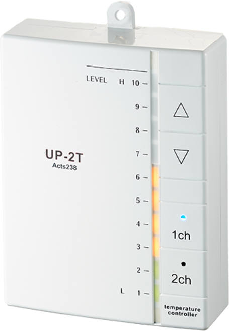 우리엘전자 UP-2T 터치식 2난방 2.6KW 조절기 전기판넬 온돌판넬 터치형, 1개