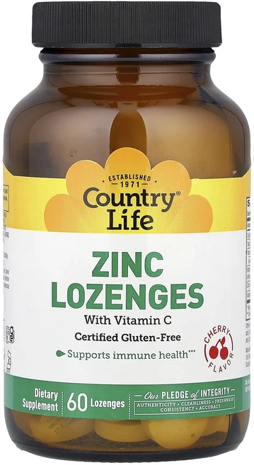 단백질 비타민 철분 마그내슘 칼슘 Country Life 아연 사탕 정제 비타민C 함유 체리 맛 사탕 정제 60정 고루고루섭취해주세요, CountryLife아연사탕정제비타민C함유체리맛사탕정제, 1개 - 쿠팡