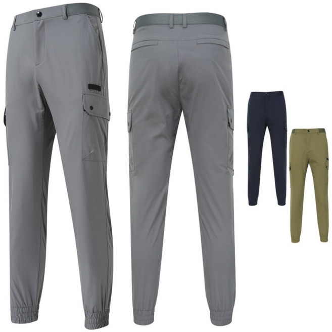 남자 빅사이즈 투버튼 포켓 골프 밴딩 카고 조거 40인치 골캉스 학생