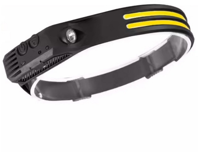 LED COB 모션센서 밴드형 헤드랜턴 USB 충전식 캠핑랜턴 등산랜턴 낚시랜턴, 상세페이지 참조, 1개