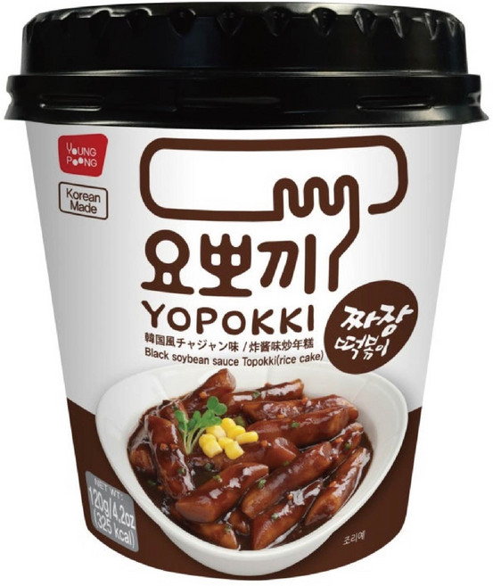 요뽀끼 짜장 떡볶이컵, 120g, 7개