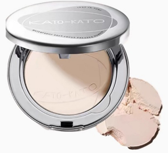 KATO 恰好合拍 控油定妝蜜粉餅 - 防水防汗, 1個, 03 潛水濾鏡（柔焦米）