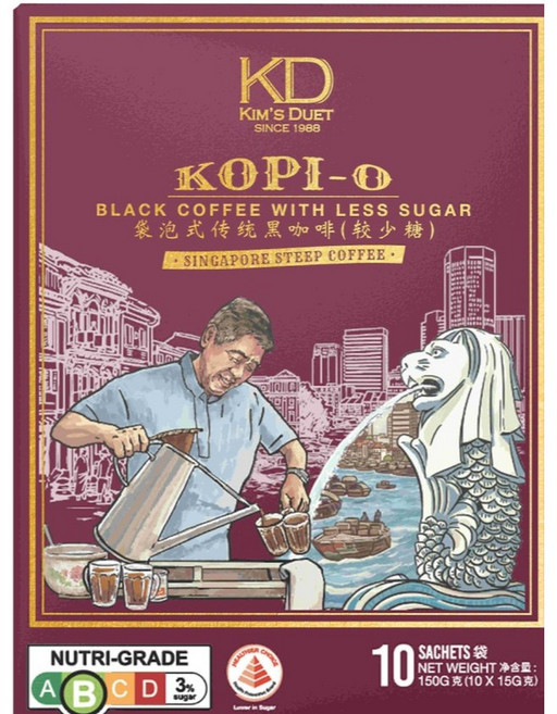 KD KIM'S DUET Kopi-O 黑咖啡 (減糖配方), 1個