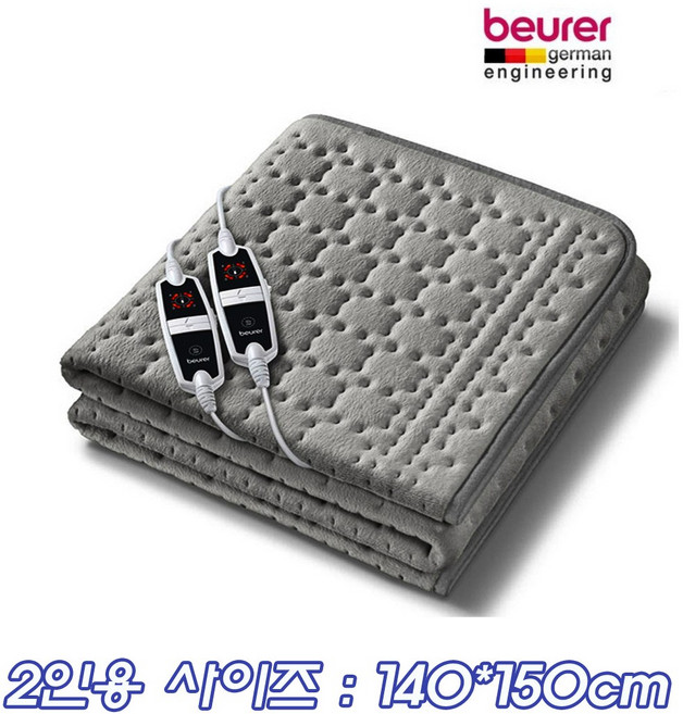 보이로 전기요 4단 다크그레이 전자파없는 전기매트, 2인용 UB99 다크그레이
