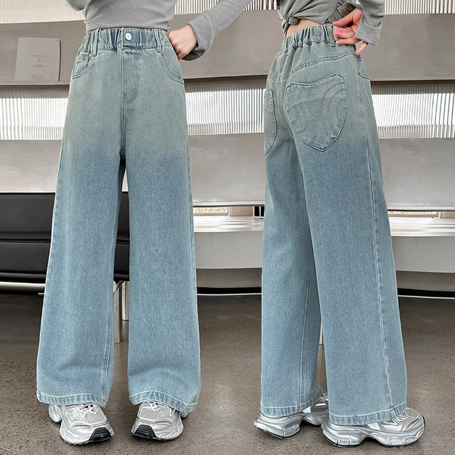 주니어 초중생 여아 루즈핏 통바지 정바지 TTG-5018