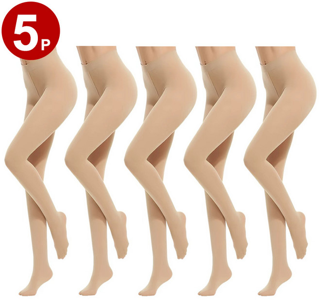 5켤레 80D 춘추 중후 두께 빛나는 다리 신기 연속 스타킹