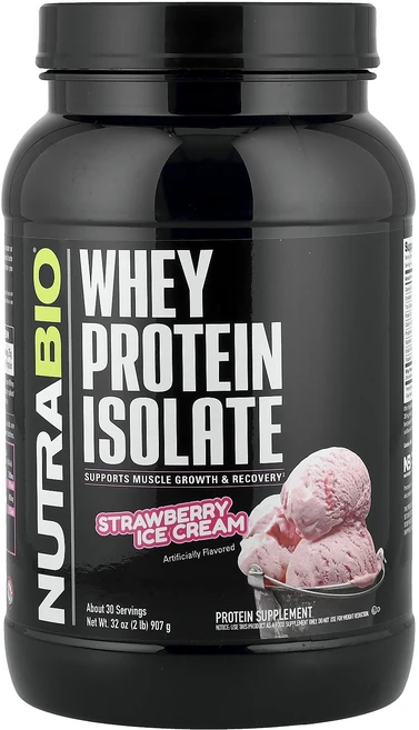 몸관리하세요 겨울입니다 NutraBio 분리유청단백질 딸기 아이스크림 907g(2lb) 특별관리진행, NutraBio분리유청단백질딸기아이스크림907g2lb, 907g, 1 - 쿠팡