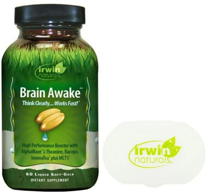 여성용 비타민 준비 초기 어윈 내추럴스 브레인 어웨이크 포커스 MCT 오일이 함유된 에너지 부스터 60 액상 소프트 젤 번들 알 케이스 - 쿠팡