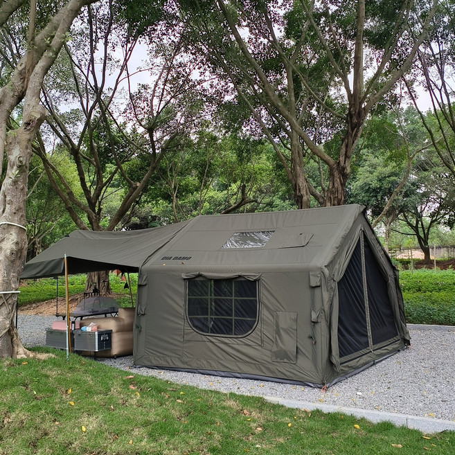 DIA DAMO 디아다모 에어텐트9 면텐트 글램핑 감성 텐트, 면혼방, 텐트, 블랙