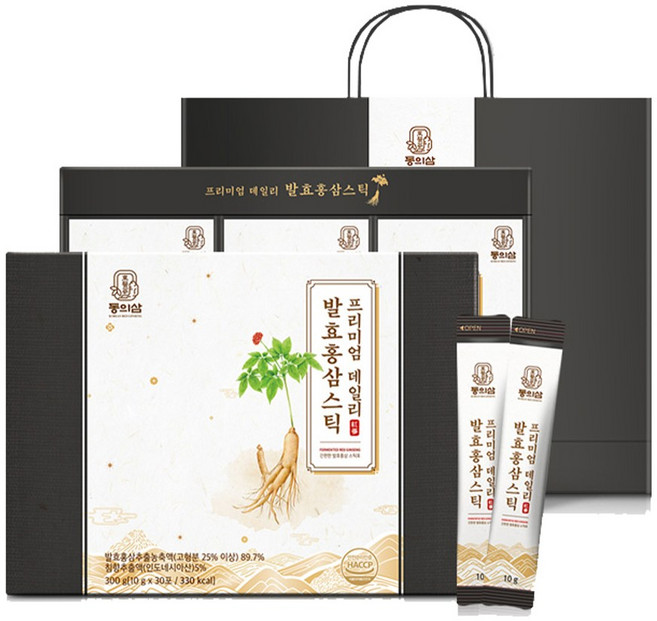 동의삼 프리미엄 데일리 발효홍삼스틱 (10g x 30포), 1개, 30회분