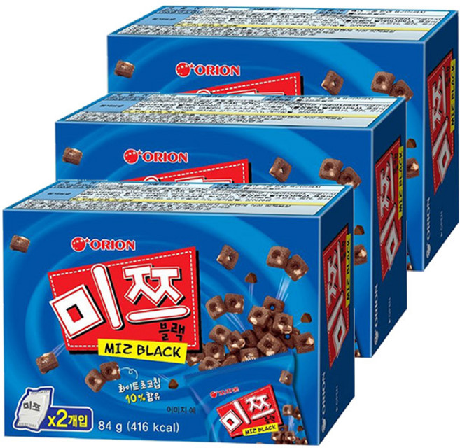오리온 미쯔, 84g, 3개