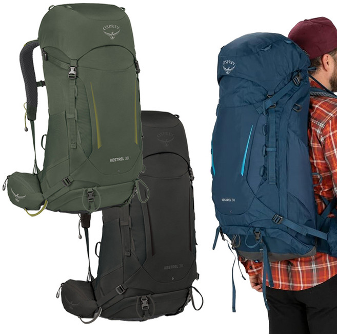 오스프리 캐스트럴 38L 등산 배낭 38리터 가방 OPC1MBH114, BLACK 남성용