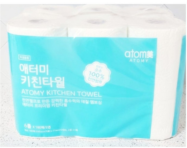 애터미 키친타올 180매, 180개입, 24개