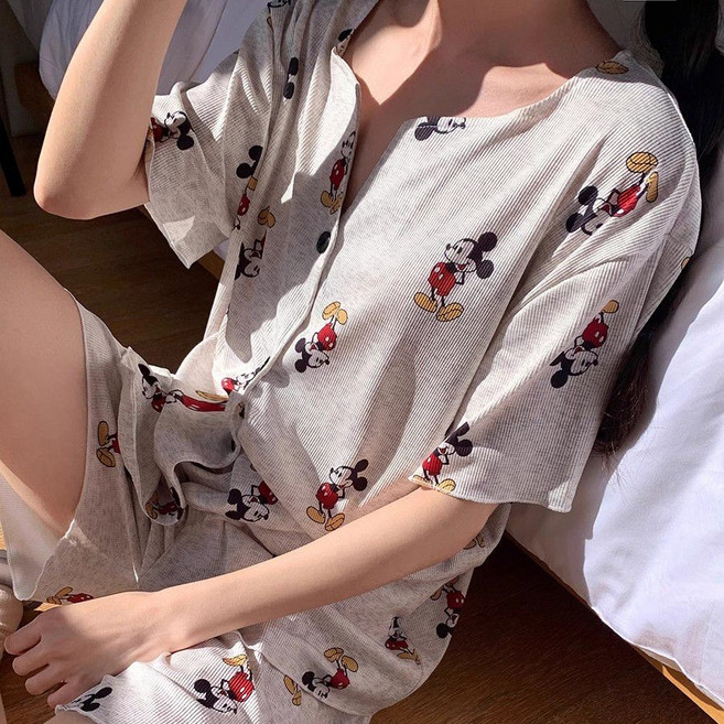 可愛卡通睡衣 短袖套裝 家居服