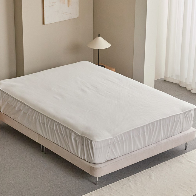 [바운티풀] 3D 에어 메쉬 방수 침대패드 고정 밴딩 방수패드 매트리스커버