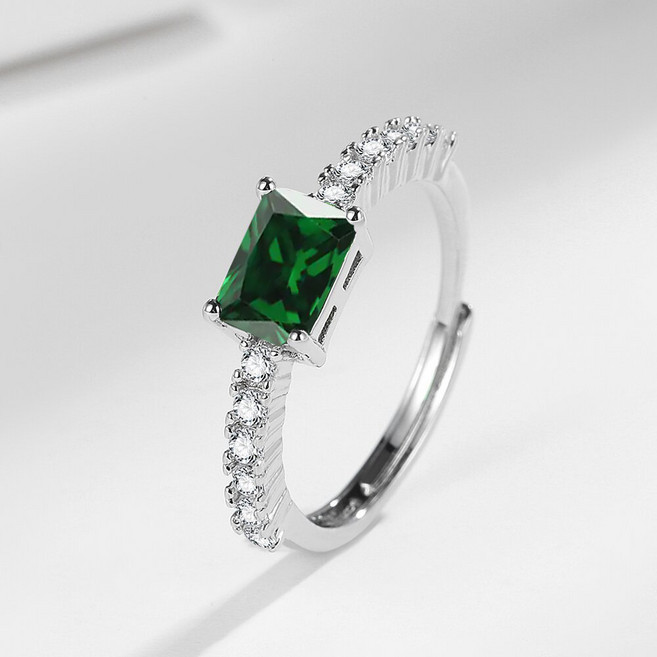 투니스 심플 스퀘어 큐빅 반지