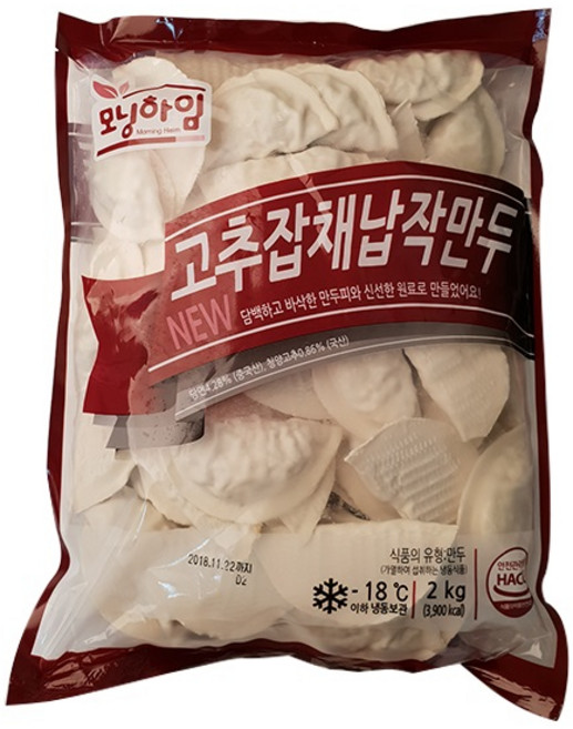 삼양 고추잡채납작만두 2kg, 1개