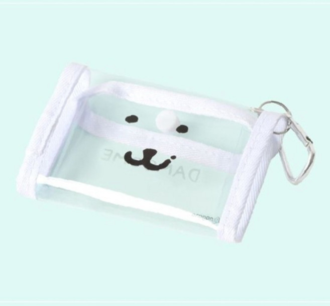 담곰이 투명 파우치 키링 1P 동전지갑 키홀더 백참 소지품 보관 이어폰 투명파우치키링