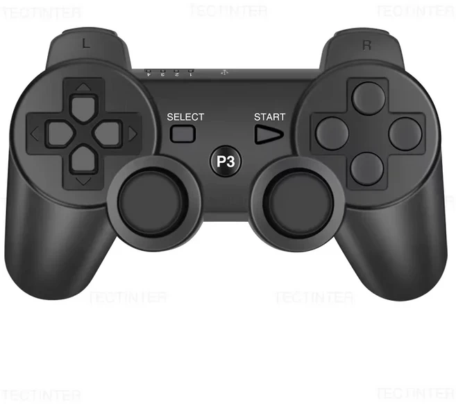 PS3 무선 게임 패드 용 Bluetooth 호환 컨트롤러 Play Station 3 액세서리 Mando 조이스틱, 03 Black