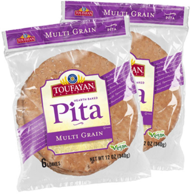 투파얀 피타브레드 통밀빵 멀티그레인 6개입 340g 2개, 12개, 56g