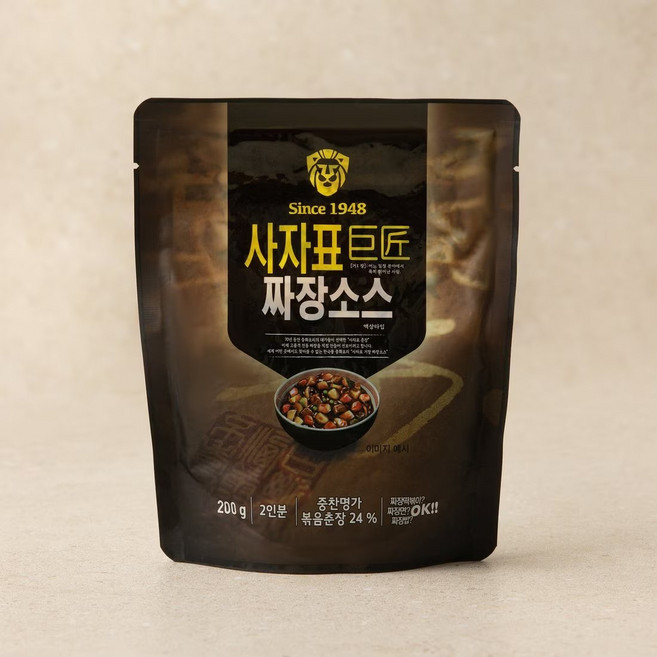 77년 전통 쉐프들만 알던 사자표 짜장소스 (냉장보관용), 200g, 6개