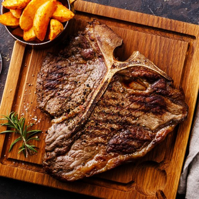 라이프리셋 티본스테이크 토마호크 t본스테이크 블랙앵커스 등심 안심 소고기 포터하우스 캠핑음식 홈파티 당일발송, 티본스테이크 600g, 1개