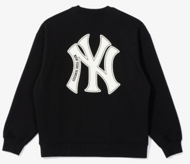 뉴에라 MLB 뉴욕양키스 베이직 로고 맨투맨 블랙 13781154