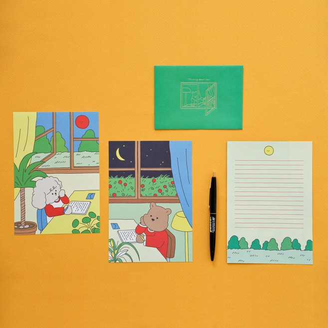 온지니엘 데일리 레터 마이 버디 05-08 예쁜편지지, 07 Fresh morning, 07 Fresh morning